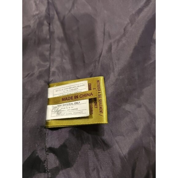 SOIA & KYO Grey Brushed Down Puffer Long Coat Jacket Sz XS EUC - Picture 6 of 13